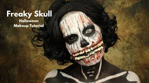 freaky skull makeup tutorial