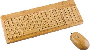 bamboo computer keyboard and mouse