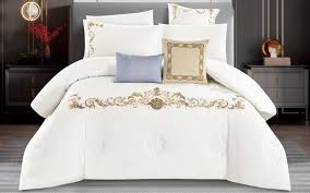 Crown Cotton Embroidered Comforter Set