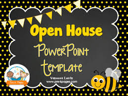 Bee Theme Open House Back To School Powerpoint Template Personalize It