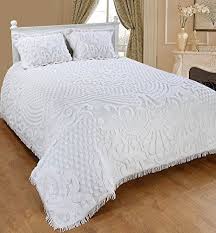 jewel chenille bedspread with sham