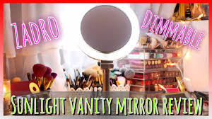 zadro dimmable sunlight vanity mirror