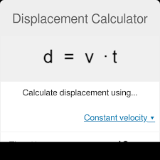 Displacement Calculator Initial