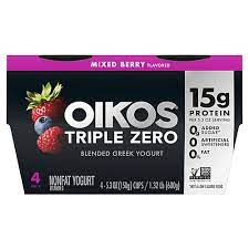 dannon oikos triple zero mixed berry