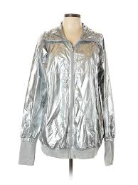 Details About Forever 21 Women Silver Jacket 0 X Plus