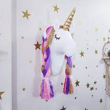 Unicorn Head Wall Mounted Girl S