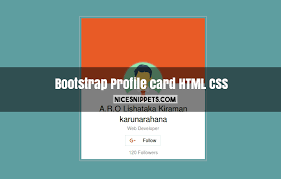 profile card design using html css and