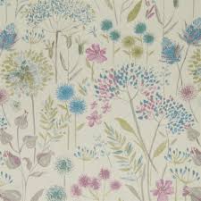 flora linen spring fabric by voyage