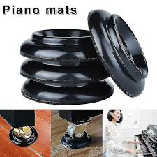 4pcs plastic piano coasters upright