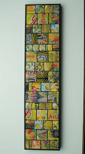Aluminum Can Collage Wall Hanging