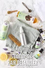 homemade natural hair detangler spray