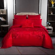 Chinese Wedding Red Bedding Set 6pcs
