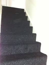 stairs hall carpet black glitter