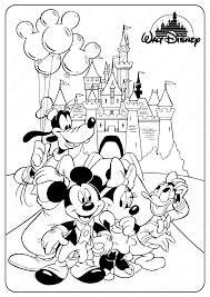 Walt disney got the inspiration for mickey mouse from his old pet mouse he used to have on his farm. Disney Minnie Mickey Mouse Coloring Pages