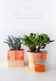 Tutorial Give Your Old Plant Pots A