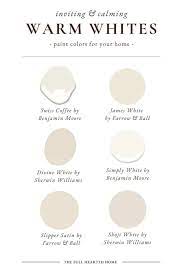 Best Warm White Paint Colors For