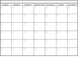 Blank 30 Day Calendar Pages Blank Calendar Pinterest