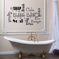 Bathroom Wall Sticker Words