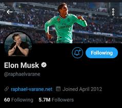 Because elon set himself up for failure on twitter, of course. Varane Was Hacked On Twitter And Is Now Elon Musk Realmadrid