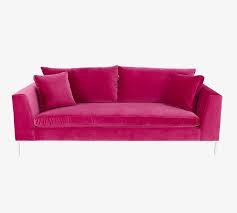 carroll gardens pink velvet sofa