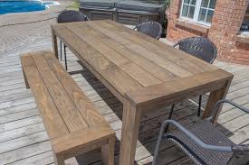 Bench Wood Patio Table Accoya Wood