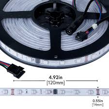 Outdoor Rgb Led Strip Lights Color Chasing 12v Led Tape Light Waterproof 37 Lumens Ft Swdc Rgb 240 96 95 Led Strip Compare