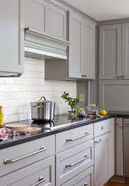 gray kitchen cabinets