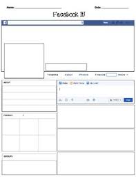 Facebook Template Blank By Teacher Spots Teacher Resources Tpt