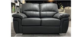 dark grey regular leather sofa with