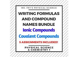 Writing Formulas And Compound Names Bundle