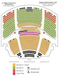 Dr Phillips Center Walt Disney Theater Seating Chart