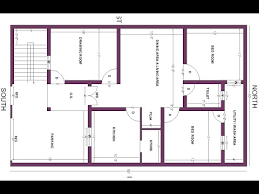 30x50 House Plan South Face 2 Bed