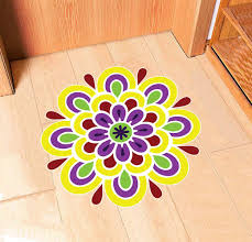 A floor plan is a drawing that shows the layout of a home or property from above. Buy 100yellow Diwali Rangoli Floral Design Floor Sticker For Decor Online At Low Prices In India Amazon In