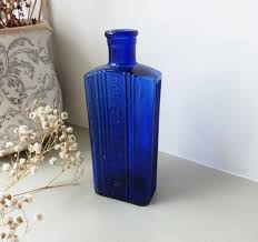 Antique Cobalt Blue Poison Bottle 6