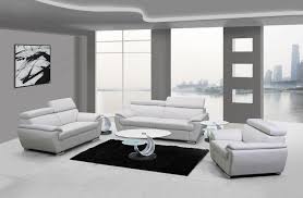 4571 modern living room set in white