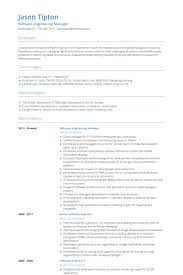 Software Engineering Manager Resume samples