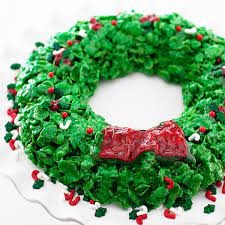 cornflake christmas wreath