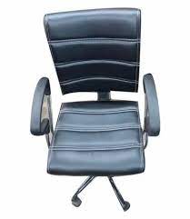 Black Leather Seat Cover Office Chair
