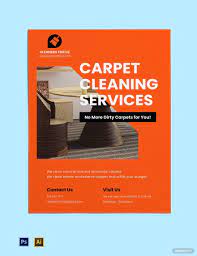 carpet cleaning service poster template
