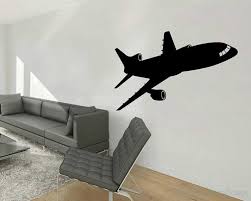 Airplane Vinyl Decals Silhouette Modern