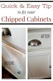 Chipped Cabinets With A Paint Pen