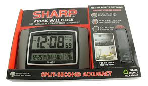 sharp atomic wall clock w wireless