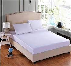 Pure White Luxury Queen Size Bed Sheet