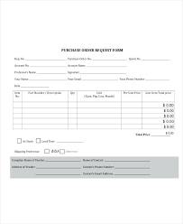 Microsoft Word Purchase Order Form Template Templates Ms