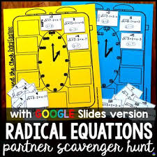 Solving Radical Equations Partner