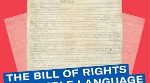 Bill Of Rights In Simple Language Aclu Delaware