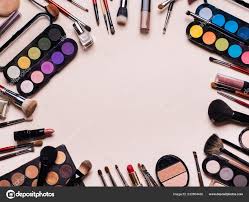 set of professional cosmetics makeup