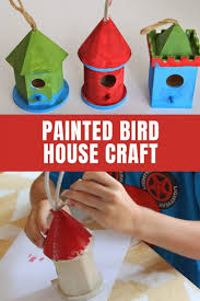Easy Painted Bird House Craft