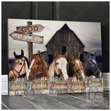Old Horse Barn And Horse Art God Say