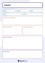 how to create a lesson plan template